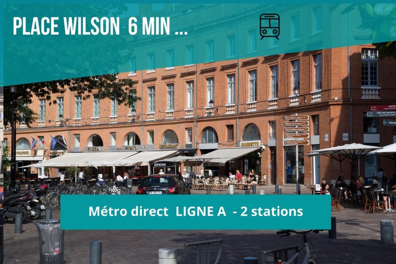Le Jolimont - Toulousecozyflat Centre - Terrasse - Parking - Metro Exterior foto