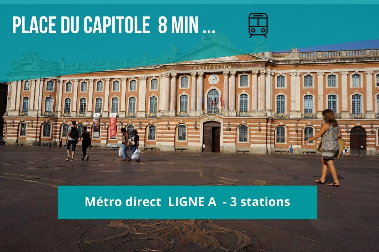 Le Jolimont - Toulousecozyflat Centre - Terrasse - Parking - Metro Exterior foto